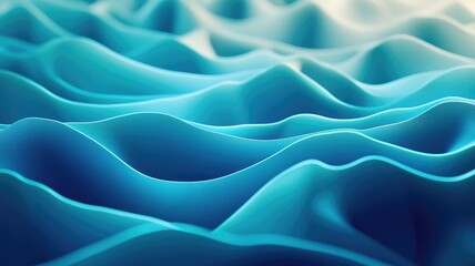 Obraz premium Abstract Blue Wavy Pattern with Subtle Texture