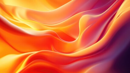 Obraz premium Abstract Gradient Swirls of Orange, Yellow, and Red