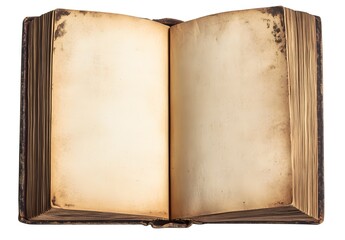 old book isolated on white