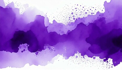 Obraz premium purple ink splashes on white, purple water splashes, purple water splash, purple water splash isolated, purple watercolor paint splashes, purple watercolor splashes, abstract watercolor background