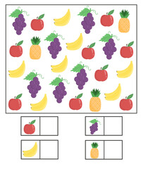 I can spy worksheet for kids, how many printable  for kindergarten, i can spy worksheet with fruits on theme