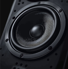 Black Speaker Close Up 
