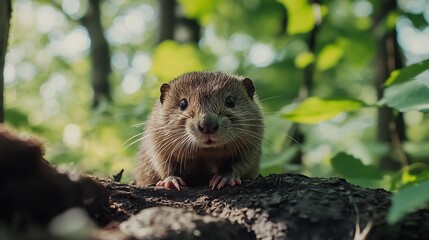 Mole animal ecology stock photos These images provide valuable insights into mole habitats their role in the ecosystem and interactions with other species : Generative AI