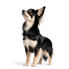 Fototapeta premium Chihuahua dog standing gracefully with curious expression