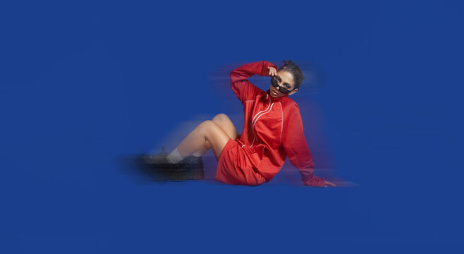 Full length studio portrait