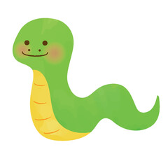 Fototapeta premium ヘビのイラスト