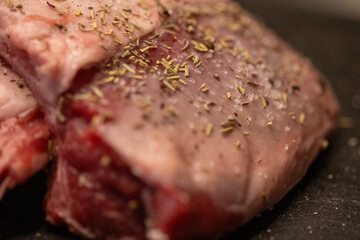 Seasoning Rack of Lamb