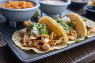 Trio of Chicken Tacos