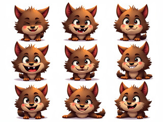 halloween set of werewolf