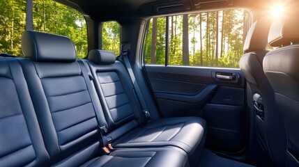 Modern Luxury Car Backseat Interior Design