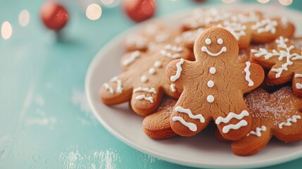 christmas cookies on the table