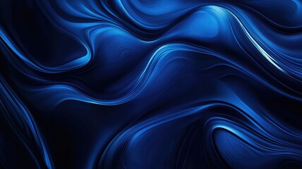 Obraz premium Abstract Swirling Blue and Black Design