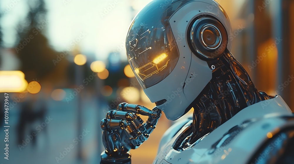 Leinwandbilder Ai technology Artificial Intelligence man using technology smart robot AI artificial intelligence by enter command prompt for generates something Futuristic technology transformation C : Generative AI