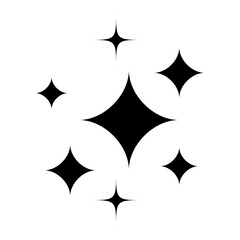 Elements of stars in black based color