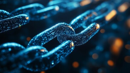 Blockchain technology transaction concept Businessman use laptop on blockchain global networking data network connect Internet cyber security binary coded Crypto chain blockchain techn : Generative AI