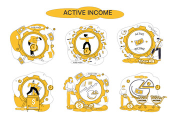 Salary earnings vector illustration. Reward, crown kings, awaits those who navigate journey salary earnings wisely Rich, tapestry luxury, is woven with threads spun from loom salary earnings