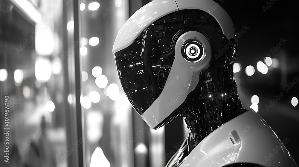 Aufkleber technology concept ai artificial intelligence For business people using AI smart robot technology artificial intelligence by inputting commands to create something future technology ch : Generative AI