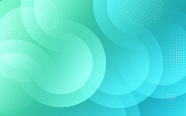 minimalist abstract frame,blue and green gradation,circle effect ,pattern, halftone, trendy ,eps 10