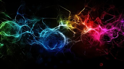 Naklejka premium Abstract Colorful Flow of Creative Ideas