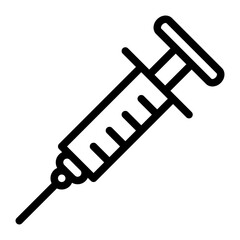 inject Icon. vector icon with outline style