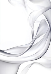 Fototapeta premium Rippled White Silk Satin Fabric Texture Background Subtle watercolor texture background with soft, muted tones and gentle gradients, ideal for creative design projects, digital art, and elegant statio