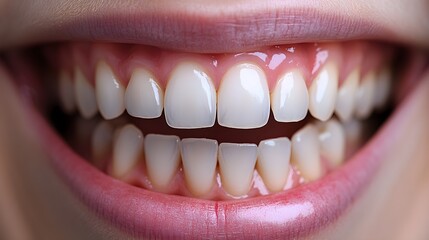 Fototapeta premium Visual storytelling on orthodontic treatments, highlighting before-and-after braces results, straightened teeth, and enhanced dental health