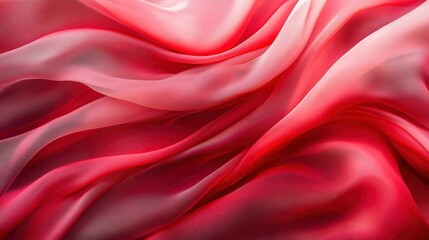 Obraz premium Abstract background featuring semi-transparent red silk fabric