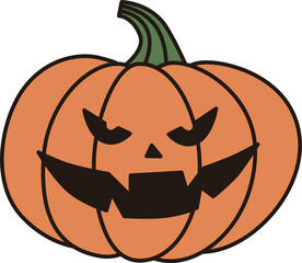 Clip art of simple jack-o-lantern