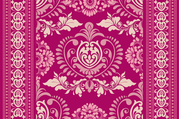damask pattern with a classic floral design.African embroidery patterns, paisley, boho, floral ikat, ethnic floral designs, ikat sari, ikat patterns and ethnic patterns.