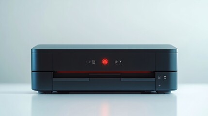 Obraz premium Futuristic printer isolated on a clean white background minimalist and detailed design