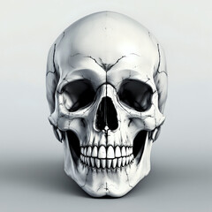 Obraz premium human skull with teeth