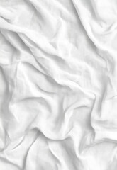 Naklejka premium Blank white crumpled and creased paper poster texture background with gentle classic style.