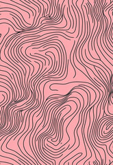Fototapeta premium This image showcases complex wavy line patterns with a fluid artistic motion. 