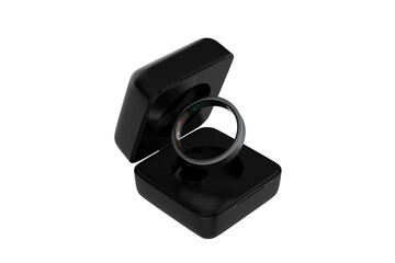 Smart Health Ring Body Monitoring Items Android Smart Ring,Smart Sleep. 3d illustration