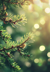 Stunning Apple Tree Against a Dreamy Natural Backdrop magic spring background with copy space.