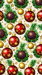 christmas balls and decorations