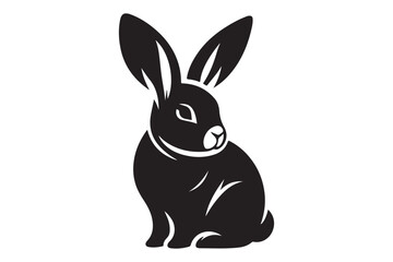 Rabbit  vector illustration art Logo design.