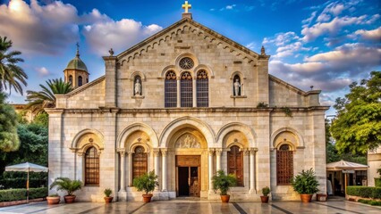 Obraz premium Exterior of Saint Paul's Church in Tarsus, Turkey with beautiful architectural details , Saint Paul's Church, exterior