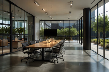 Obraz premium modern office meeting room interior design
