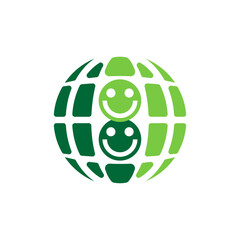 Humans smile with a healthy environment logo
