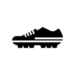 Illustration of simple flat football shoes