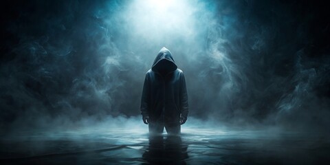 Obraz premium Abstract dark background with a mysterious and ethereal feel, abstract, dark, background, texture, mysterious, ethereal, shadowy