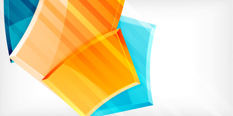 Vector abstract color geometric shapes. Illustration For Wallpaper, Banner, Background, Card, Book Illustration, landing page