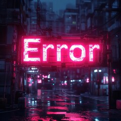 Error technology graphic background 