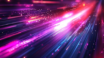 Obraz premium Future technology line background and light effect