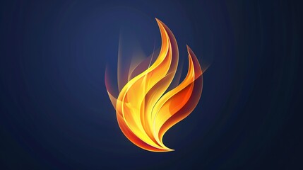 Minimalist Design on Flame Background - a striking and unique visual. The minimalist yet captivating design stands out against the fiery flame backdrop.