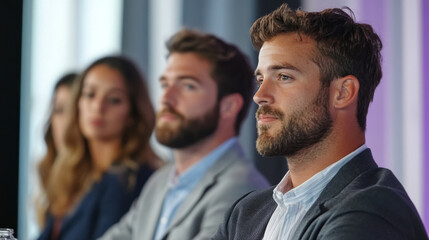 Obraz premium Engaging Panel Discussion Insights from Industry Experts