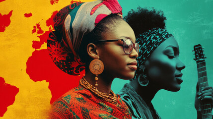 Cultural Expression Through Art Celebrating African Heritage and Identity