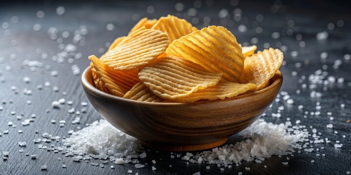 Premium snack with thick-cut crispy texture, made with French sea salt for a luxurious salty flavor, YBC, Atsugiri