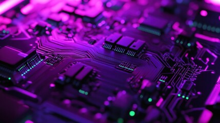 Obraz premium Close-up of a Circuit Board
